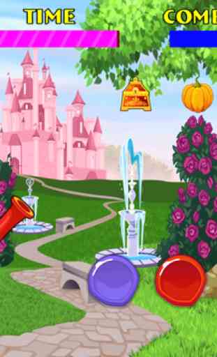 Little Princess Cinderella - Match Colors and Pop Bubbles Game 3
