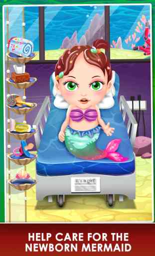 Mermaid Mommy's New Born Baby Doctor - my newborn salon & make-up games for kids 2 4