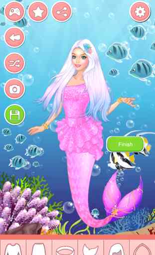 Mermaid Princess Beauty Salon - Makeover And Dress Up Games For Girls 2