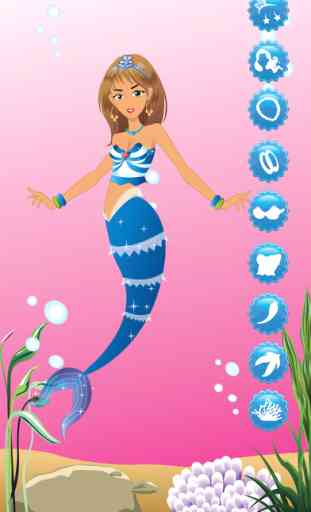 Mermaid Princess Makeover and Dress Up - Fun little fashion salon make.up games 1