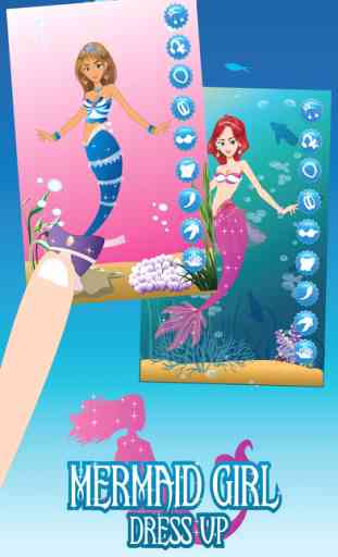 Mermaid Princess Makeover and Dress Up - Fun little fashion salon make.up games 3
