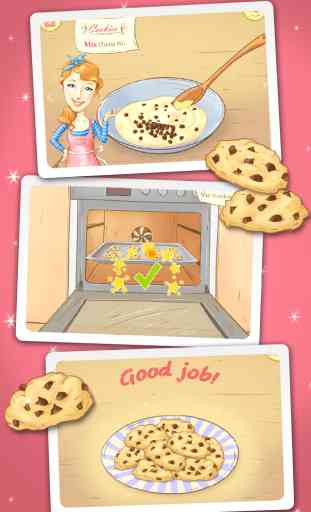 Miss Pastry Chef - Bake Cheese Cake, Cupcakes, Cookies and Mix Strawberry Milkshake 2