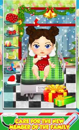 Mommy's Christmas Baby Doctor Salon - My Santa Spa Make-Up Games! 3