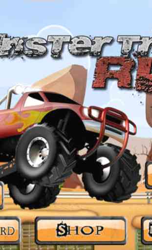 Monster Truck Run - Legends Edition - Offroad Jumping Over Smashed Town Car Wrecks in Sahara Desert Streets 3