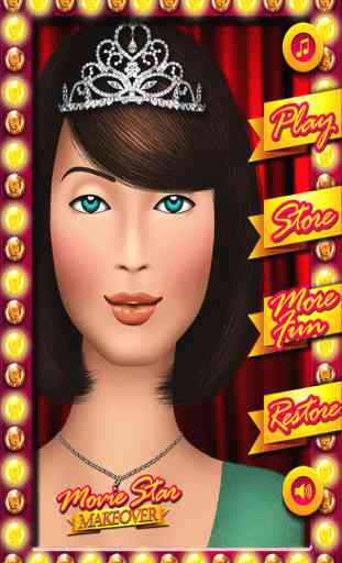 Movie Star Makeover – convert the girl next door to a beauty contest wining hot chic glamor star – A high fashion free kids girls Game 1