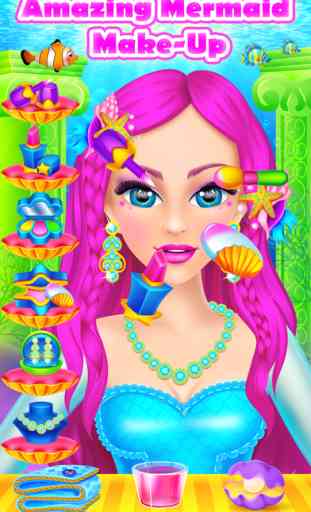 Mermaid Beauty Salon - Makeup & Makeover Kids Game 2