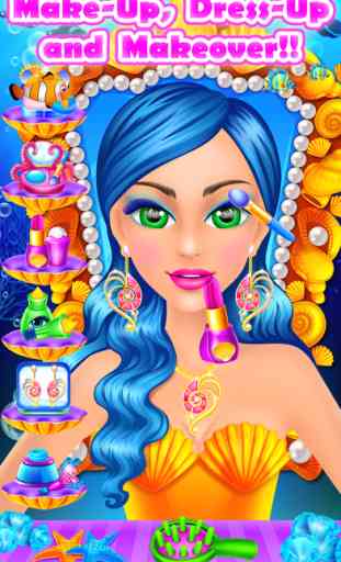 Mermaid Beauty Salon - Makeup & Makeover Kids Game 3