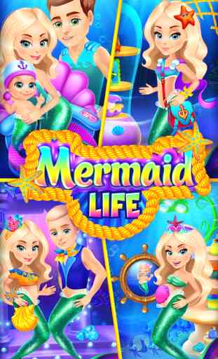 Mermaid Life - Family Story & Dressup Girls Games 1