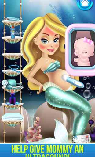 Mermaid's New Baby - Family Spa Story & Kids Games 2