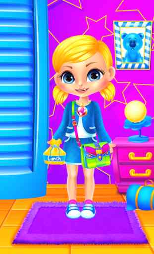 Mia goes to School - Preschool Salon & Kids Games 2