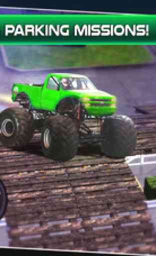 Monster Truck Parking Simulator - 3D Car Bus Driving & Racing Games 2