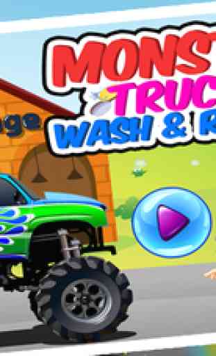 Monster Truck Wash & Repair – Be auto car mechanic 1
