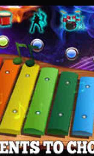 MusicBurst Free - Piano Drums Guitar & Saxophone Edition 1