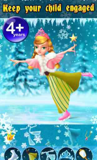 My Ice Skating Snow Princesses Dress Up Game - Free App 2