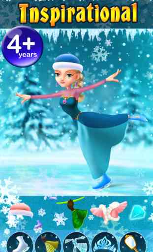 My Ice Skating Snow Princesses Dress Up Game - Free App 3