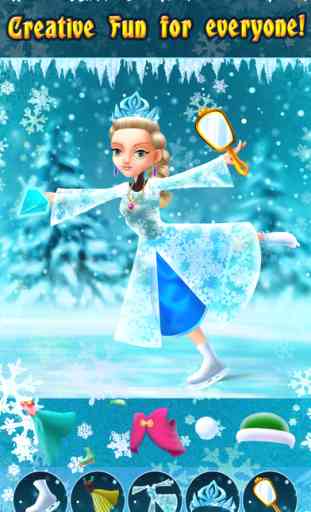 My Ice Skating Snow Princesses Dress Up Game - Free App 4