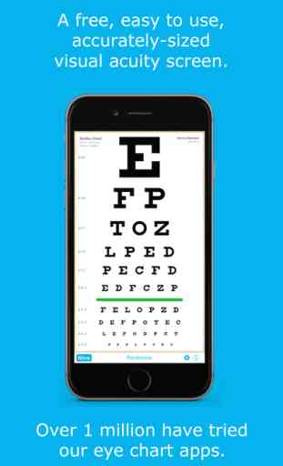 Eye Chart HD - Screen Vision with Pocket Snellen, Sloan, Near Vision, and Amsler Grid Test 1