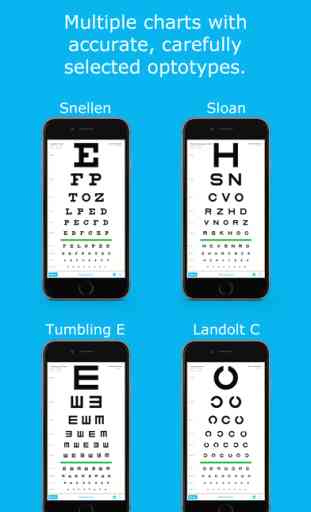 Eye Chart HD - Screen Vision with Pocket Snellen, Sloan, Near Vision, and Amsler Grid Test 2
