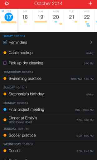 Fantastical 2 for iPhone - Calendar and Reminders 1