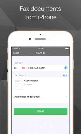 FAX - send fax from iPhone or iPad app online 1