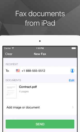 FAX - send fax from iPhone or iPad app online 4