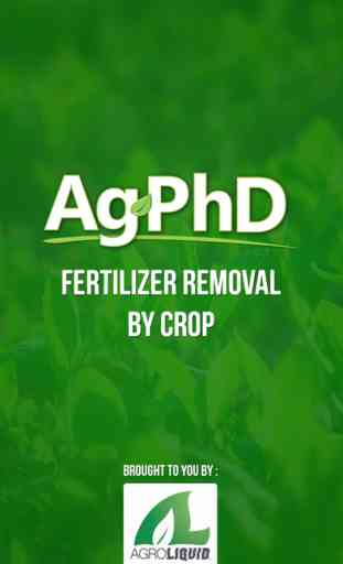 Fertilizer Removal by Crop 1