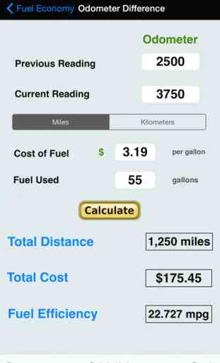 Fuel Calc : MPG, L100k, Car Economy Calculator 2