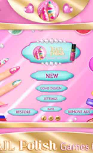 Nail Polish Games For Girls: Do Your Own Nail Art Designs in Fancy Manicure Salon 2