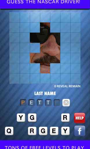 Nascar Racing Mania Quiz Game: guess what's that sport athlete in this color icon trivia puzzle 1