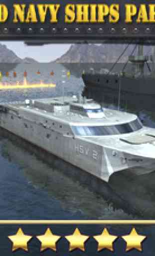 Navy Boat Parking Simulator Game - Real Army Sailing Driving Test Run Park Sim Games 1