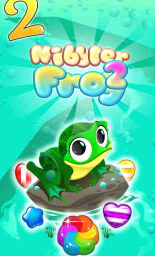 Nibbler Frog 2 - Gummy Candy Match 3 Puzzle, Free Sweet Games For Kids 1