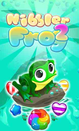 Nibbler Frog 2 - Gummy Candy Match 3 Puzzle, Free Sweet Games For Kids 4