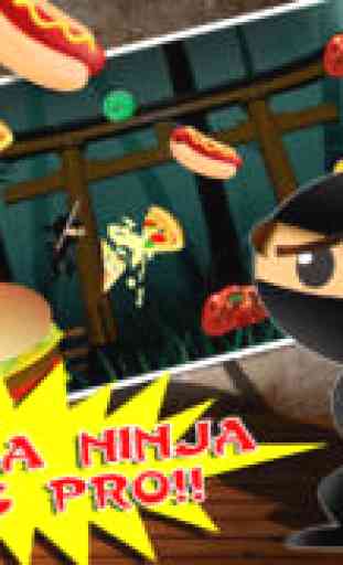 Ninja Food Fight Deluxe - A FREE Jump-ing, Hack, and Slash Game 2
