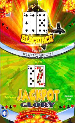 Offline Sniper Attack Blackjack Shooter Strike - Free 3D Sniper Urban Casino BlackJack 21 Card Game 2