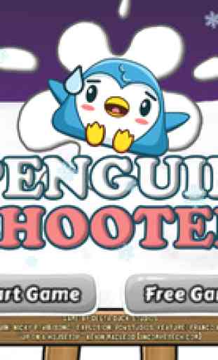 Penguin Bird Shooter Club FREE - Fling snowballs to shoot down penguins game 3
