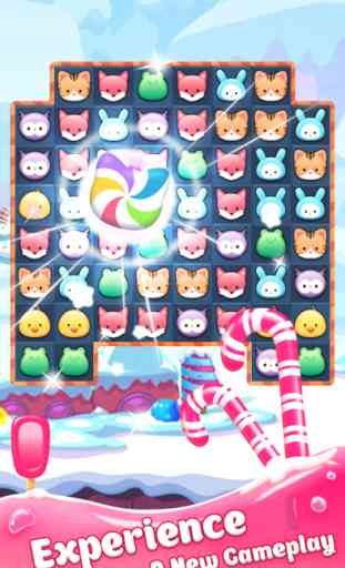 Pet Crush Pop Legend - Delicious Sweetest Candy Match 3 Games Free 3