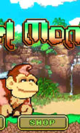Pixel Monkey - Monkeys Jump, Battle, and Duck under Obstacles in Jungle Temple 1