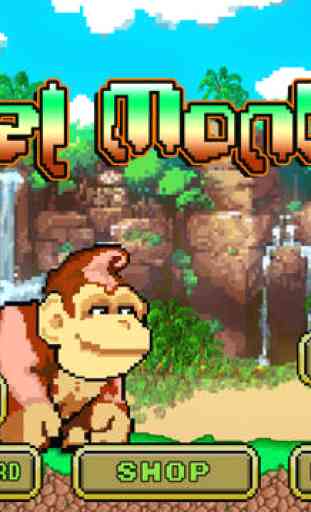 Pixel Monkey - Monkeys Jump, Battle, and Duck under Obstacles in Jungle Temple 3