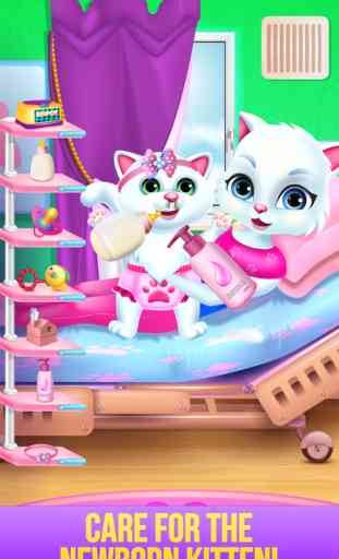Newborn Kitten Care - Cute Baby Girls Kids Games 3