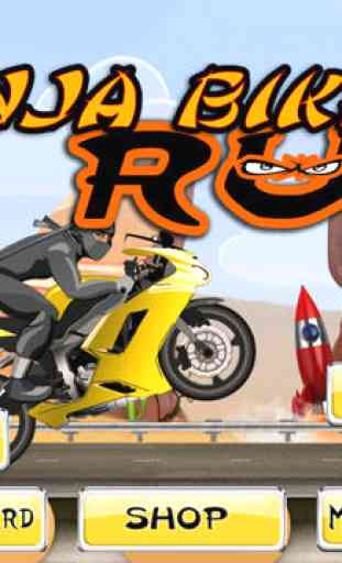 Ninja Bike Run - Motorcycle Surfers Racing on Offroad Desert Subway 3