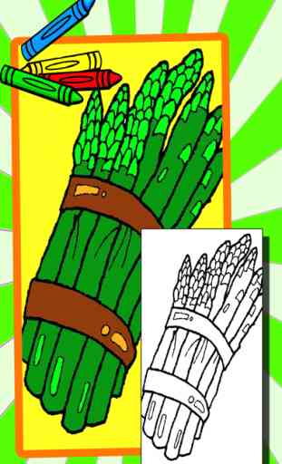 Organic Vegetables Food Coloring Page For Kids 1