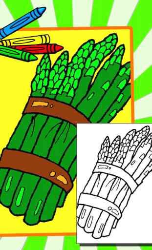 Organic Vegetables Food Coloring Page For Kids 2