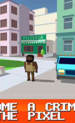 Pixel City: Crime Car Theft Race 3D 1