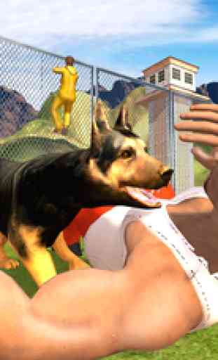 Police Dog Chase Prisoner Escape -  Real Hard Time Dog Fighting Against City Crime of Robbers & Criminals 1