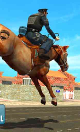 Police Horse Crime City Chase - Clean City from robbers and criminals set free in town 1