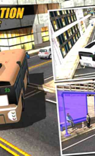 Real Modern city Bus driving simulator 3d 2016 - transport passengers through real city traffic 1