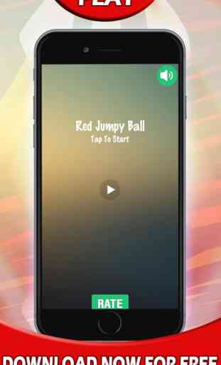 Red Jumpy Bounce King Ball - Jump Game to pass time and kill time in toilet 2