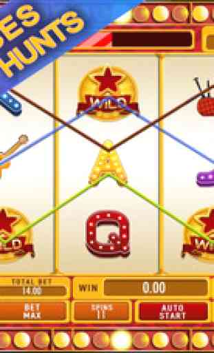 Rock'n'Roll Music Champion Vegas Star: Get lucky and win daily gold coins in the lottery 3
