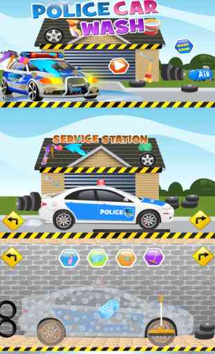 Police Car Wash Salon Cleaning & Washing Simulator 2