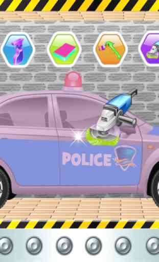 Police Car Wash Salon Cleaning & Washing Simulator 4